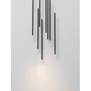 Lampa wiszące tuby Simple LED 40cm czarna