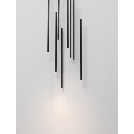 Lampa wisząca LED Simple - czarna, 40cm | Decolab24