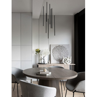 Lampa wisząca LED Simple - czarna, 40cm | Decolab24
