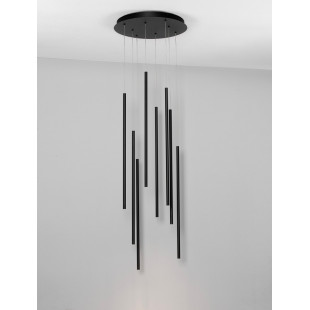 Lampa wisząca LED Simple - czarna, 40cm | Decolab24