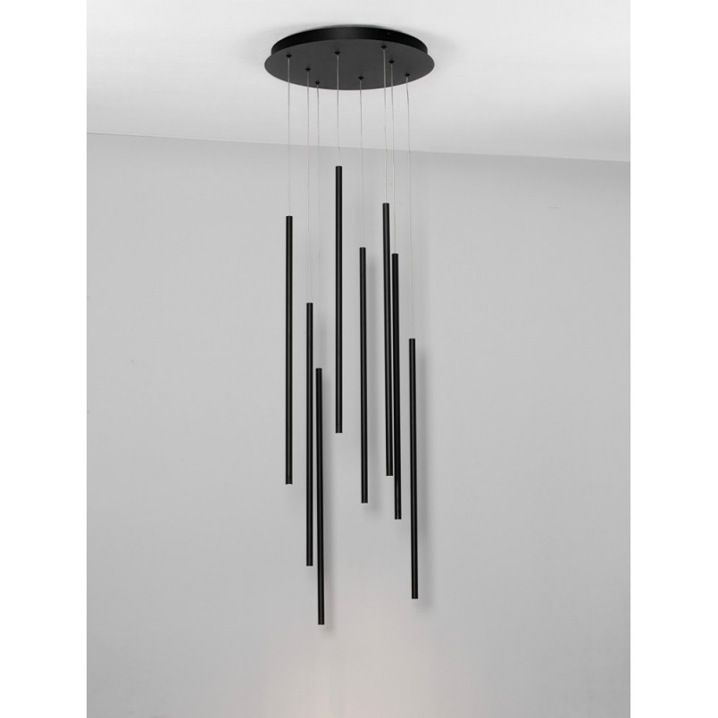 Lampa wisząca LED Simple - czarna, 40cm | Decolab24