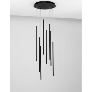 Lampa wisząca LED Simple - czarna, 40cm | Decolab24