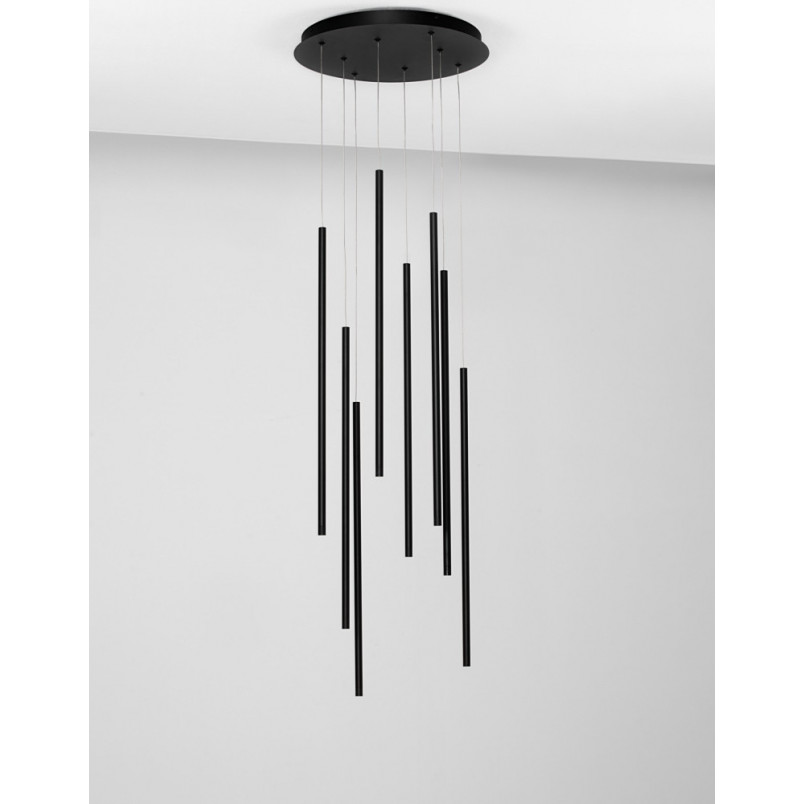 Lampa wisząca LED Simple - czarna, 40cm | Decolab24