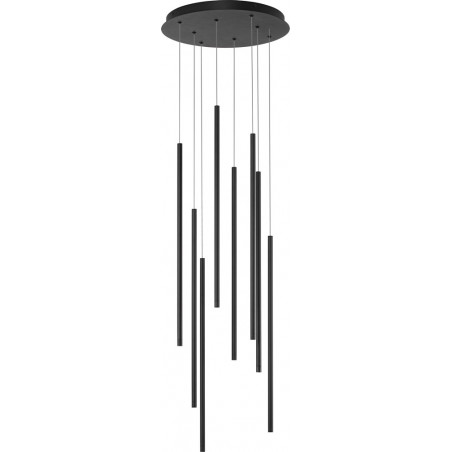 Lampa wisząca LED Simple - czarna, 40cm | Decolab24