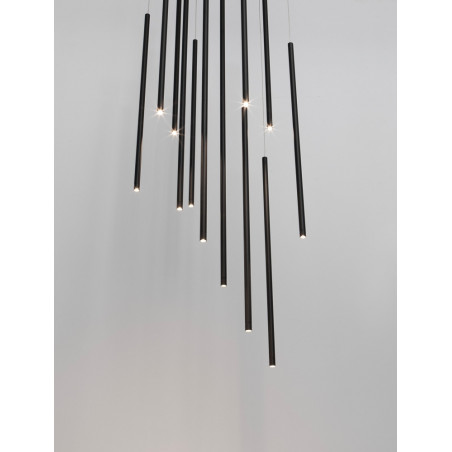 Lampa wisząca Simple LED czarna 50cm - Decolab24