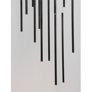 Lampa wisząca Simple LED czarna 50cm - Decolab24
