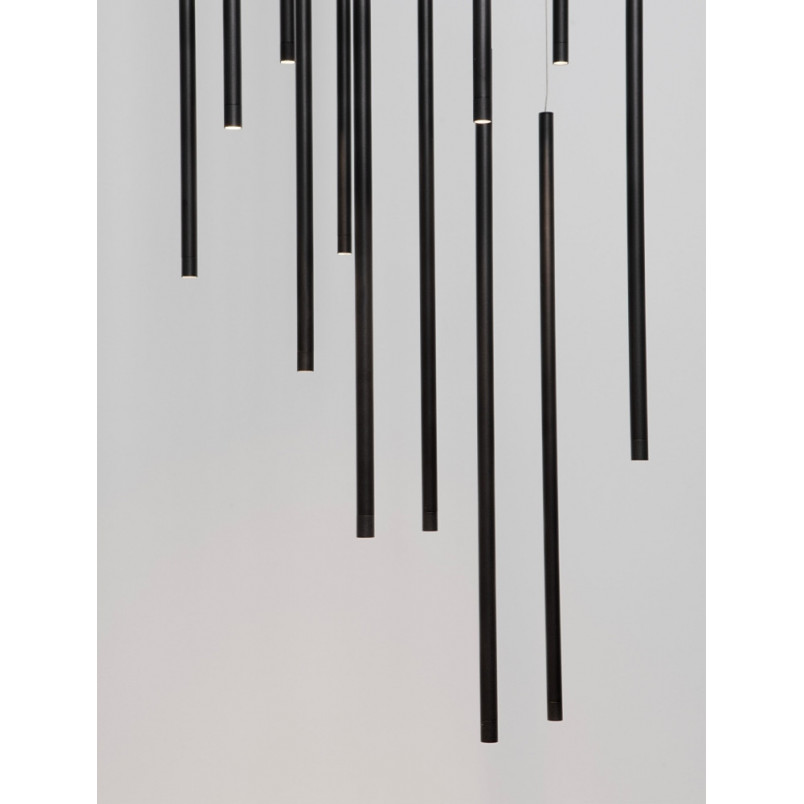 Lampa wisząca Simple LED czarna 50cm - Decolab24