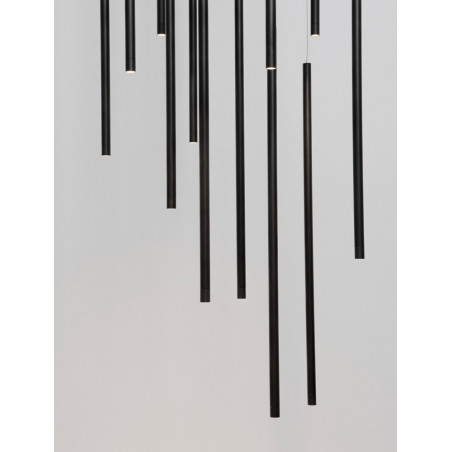 Lampa wisząca Simple LED czarna 50cm - Decolab24