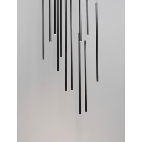 Lampa wisząca Simple LED czarna 50cm - Decolab24