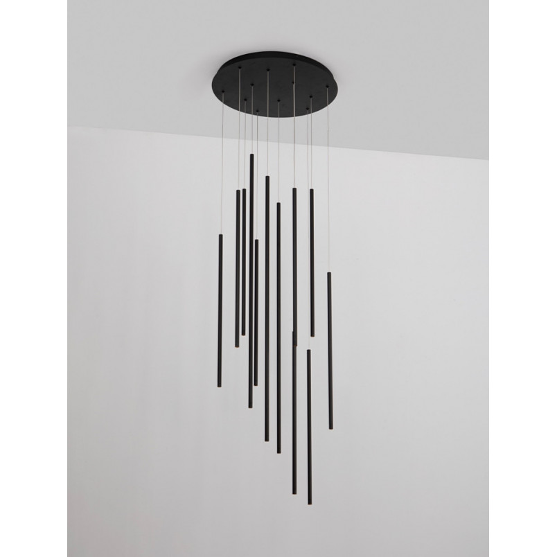 Lampa wisząca Simple LED czarna 50cm - Decolab24