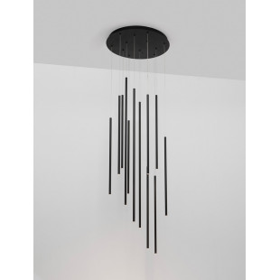 Lampa wisząca Simple LED czarna 50cm - Decolab24
