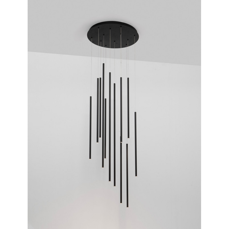 Lampa wisząca Simple LED czarna 50cm - Decolab24