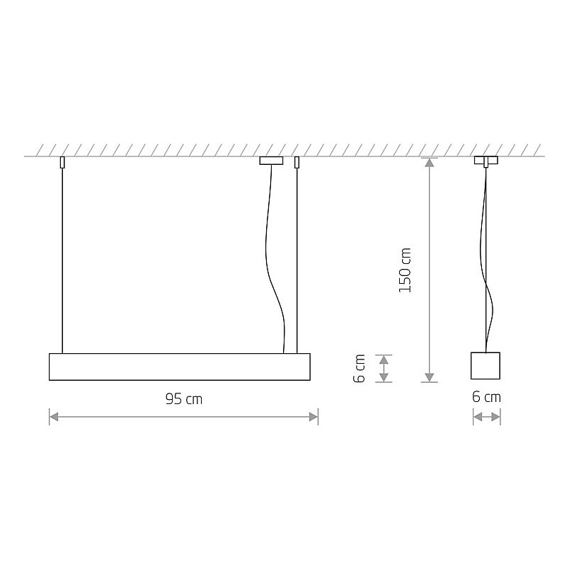 Lampa wisząca LED Soft - Nowodvorski | Minimalistyczny design