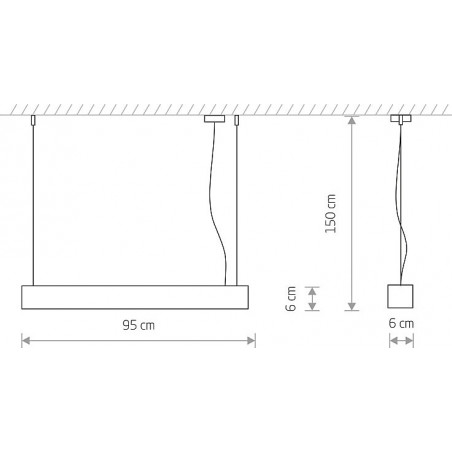 Lampa wisząca LED Soft - Nowodvorski | Minimalistyczny design