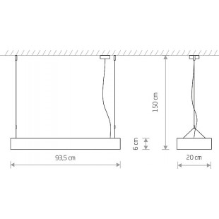 Lampa wisząca LED Soft - Nowodvorski | Minimalistyczny design