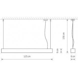 Lampa wisząca LED biała Nowodvorski - Minimalistyczny design