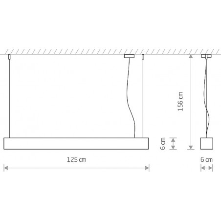 Lampa wisząca LED biała Nowodvorski - Minimalistyczny design