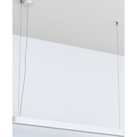 Lampa wisząca LED biała Nowodvorski - Minimalistyczny design
