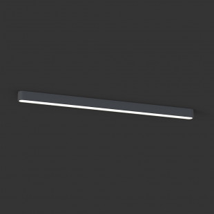 Plafon LED Soft 120x6cm grafitowy - Nowodvorski | Minimalistyczny