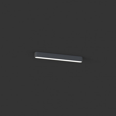 Plafon LED Soft 60x6cm Grafitowy | Nowodvorski