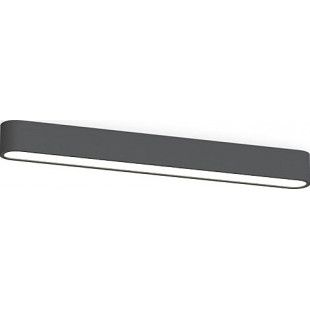 Plafon podłużny minimalistyczny Soft LED 60x6cm grafitowy Nowodvorski