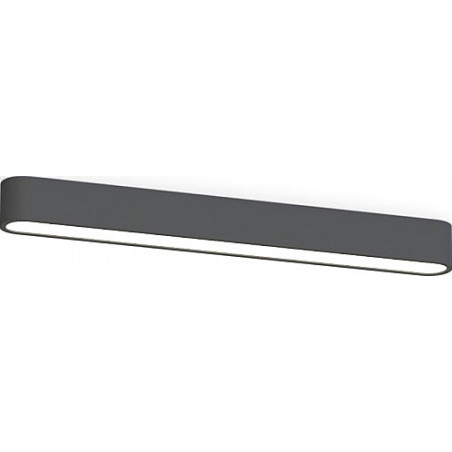 Plafon LED Soft 60x6cm Grafitowy | Nowodvorski