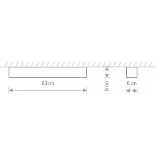 Plafon LED Soft 60x6cm biały Nowodvorski - Minimalistyczny Design