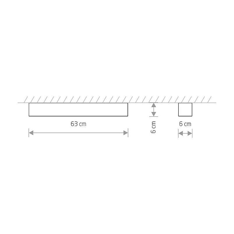 Plafon LED Soft 60x6cm biały Nowodvorski - Minimalistyczny Design