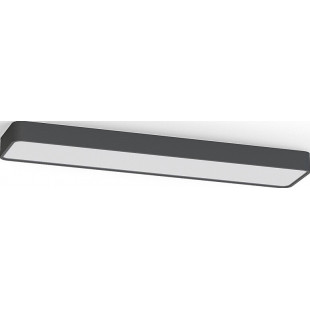 Plafon podłużny minimalistyczny Soft LED 90x20cm grafitowy Nowodvorski