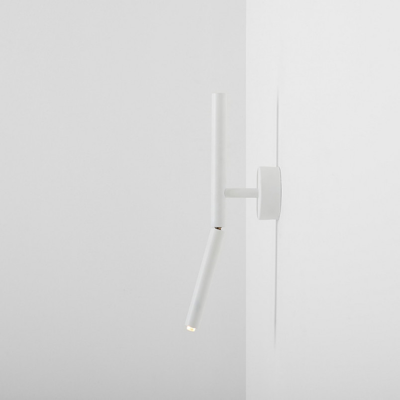 Kinkiet minimalistyczny biały Stick | Aldex - Regulowany