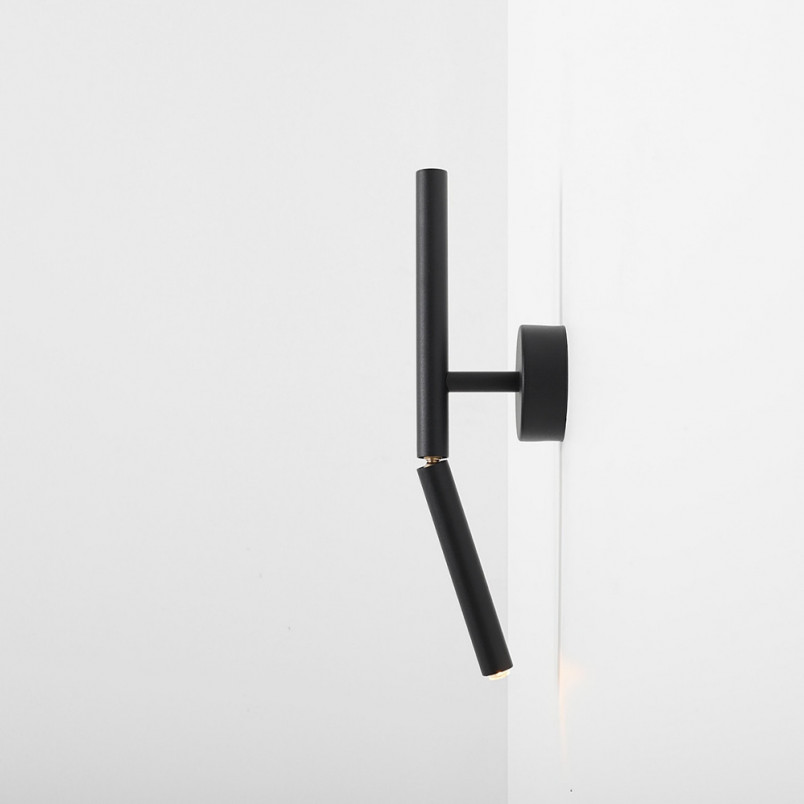 Kinkiet minimalistyczny Stick czarny Aldex | Regulowany