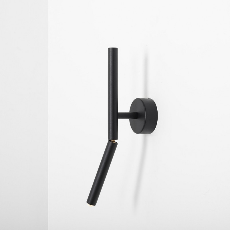 Kinkiet minimalistyczny Stick czarny Aldex | Regulowany