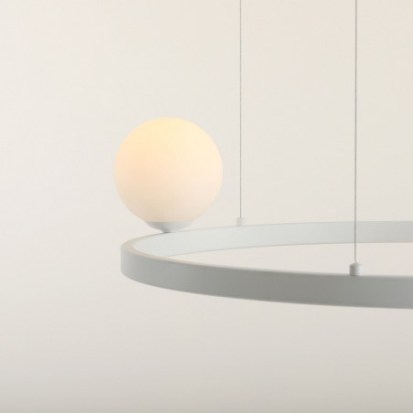 Lampa Wisząca Garda Black Ring V - Aldex | Białe Kule