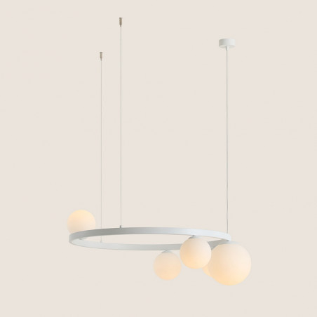 Lampa Wisząca Garda Black Ring V - Aldex | Białe Kule