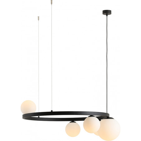 Lampa Wisząca Garda Black Ring V - Aldex | Szklane Kule
