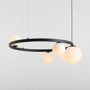 Lampa Wisząca Garda Black Ring V - Aldex | Szklane Kule