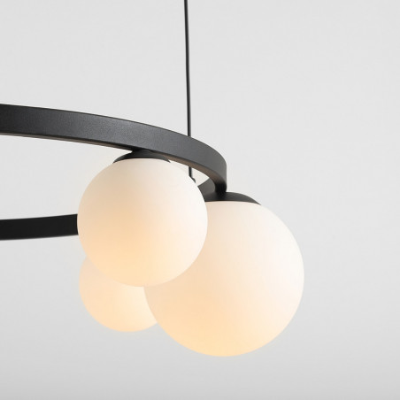 Lampa Wisząca Garda Black Ring V - Aldex | Szklane Kule