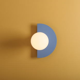 Kinkiet Loop Aldex: Szklana Kula, Niebieski | Retro Design