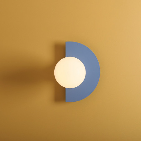 Kinkiet Loop Aldex: Szklana Kula, Niebieski | Retro Design