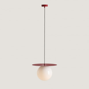 Lampa wisząca Loop biało-czerwona Aldex | Sklep z lampami