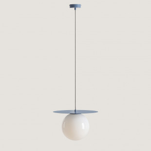 Lampa Loop Aldex - Szklana kula 40cm | Biały/Niebieski