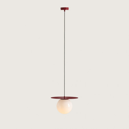 Lampa wisząca Loop biała/czerwona - Aldex | Elegancki design