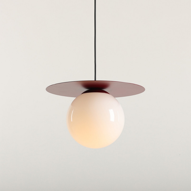 Lampa wisząca Loop biała/czerwona - Aldex | Elegancki design