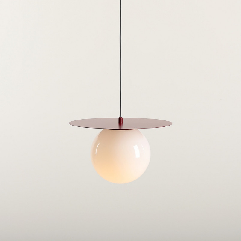 Lampa wisząca Loop biała/czerwona - Aldex | Elegancki design