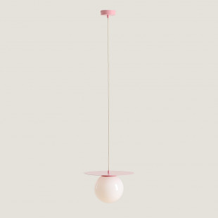 Lampa wisząca Loop biała/różowa - Aldex | Elegancki design