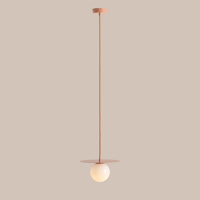 Lampa wisząca Loop biała/koral Aldex | Elegancki design