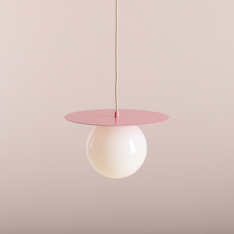 Lampa wisząca Loop biała/koral Aldex | Elegancki design