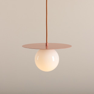 Lampa wisząca Loop biała/koral Aldex | Elegancki design
