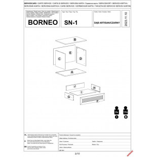 Szafka nocna Boho Borneo Halmar | Styl i Funkcjonalność