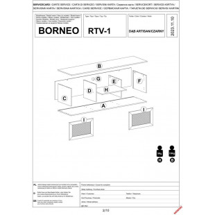 Szafka RTV Boho Borneo 150x40 dąb Halmar | Sklep meblowy